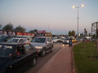 Otogar Kavşağı'nda trafik kitleniyor
