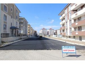 Aziziye Belediyesi, Asfalt Çalışmalarını Sürdürüyor