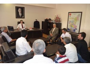 Güreşçilerden Kaymakam Oral’a Ziyaret