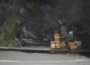 Seydişehir'de korkutan yangın