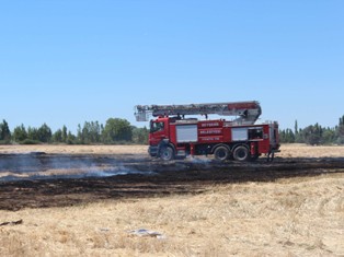 Beyşehir'de jandarma anız yakanların peşinde