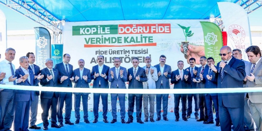 Konya’nın ilk ‘Fide Üretim Tesisi’ Meram’da açıldı