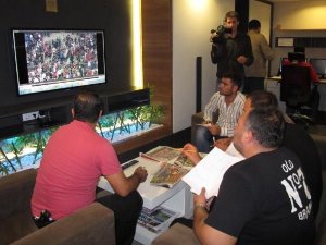 Olay çıkaran taraftarlar burada tespit ediliyor