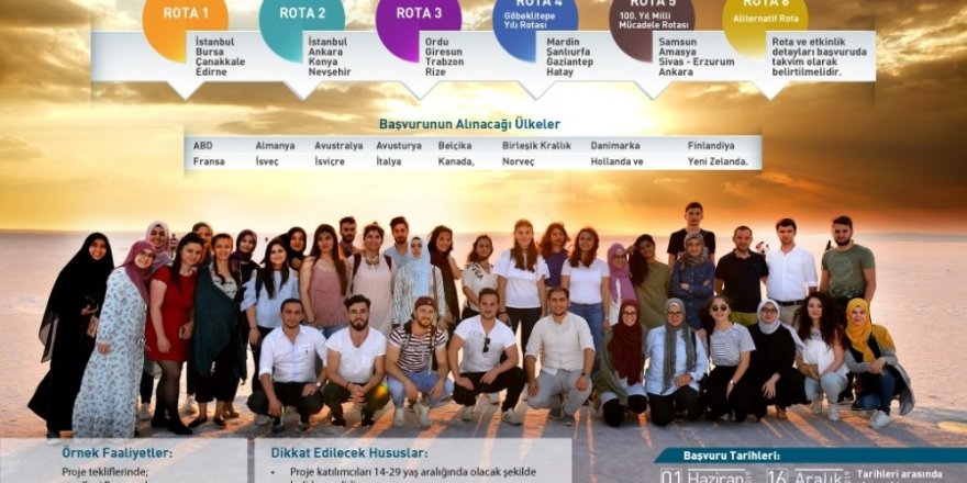Yurt dışındaki genç vatandaşlar Türkiye’yi keşfediyor