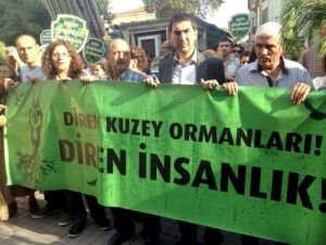 Ağaç Dallarından Kıyafet Yapıp 3. Köprüyü Protesto Ettiler