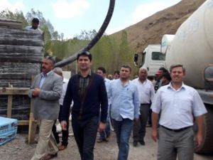 Kaymakam Baran, Köy Ve Mezralarda Okul İnşaatını Denetledi