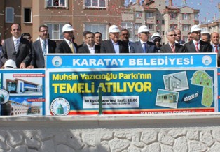 Muhsin Yazıcıoğlu Parkı'nın temeli atıldı