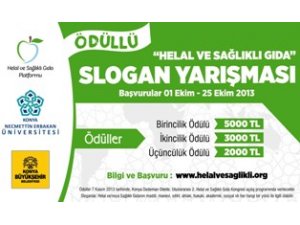 Ödüllü "Helal ve Sağlıklı Gıda" slogan yarışması