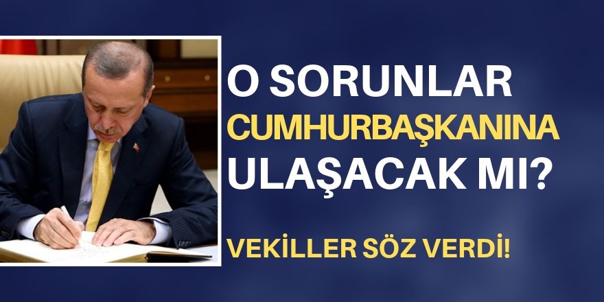 Cumhurbaşkanına hangi  sorunlar ulaştırılacak?