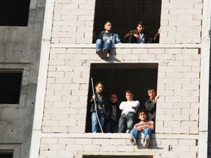 İnşaat işçilerinin hak arayışı