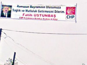 CHP'li adayın bayram afişi alay konusu oldu