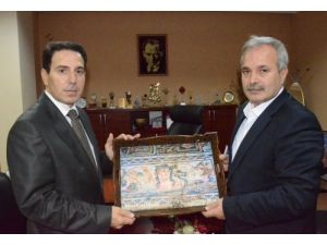 Kaymakam Oral'dan Başkan Özgan'a İade-i Ziyaret