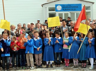 İlkokul öğrencilerinden eylem