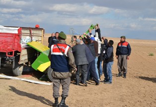 Tarım işçisinin feci ölümü