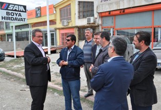 Aslım Sanayisi'nde çevre düzenleme çalışmaları
