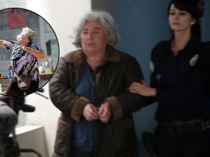 Gülsuyu'nda gözaltına alınan sapanlı teyze adliyede