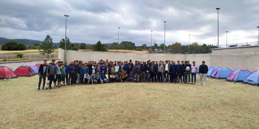 Öğrencilerin beyşehir  gençlik kampı sona erdi