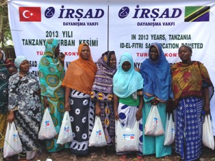 İrşad Vakfı'ndan, Tanzanya'ya Kurban eti yardımı
