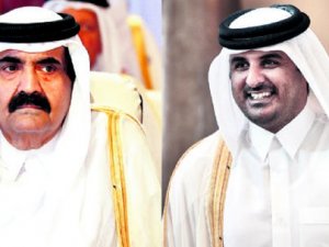 Katar'ın yeni Emiri babasına silah çekti