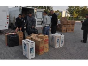 Aksaray'da Gümrük Kaçağı Sigara Operasyonu
