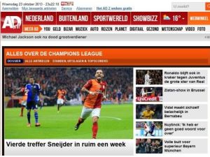 Hollanda Basını: Sneijder'in Golleri Galatasaray'ı Galibiyete Taşıyor