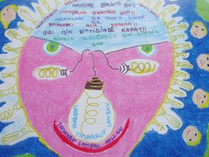 Resim yarışmasında ilk üç Özel Gençlik’ten