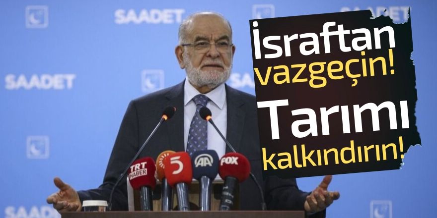 Karamollaoğlu: Tarım kalkındırılmalı!