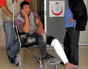 Kuzeni tarafından bacağından vuruldu