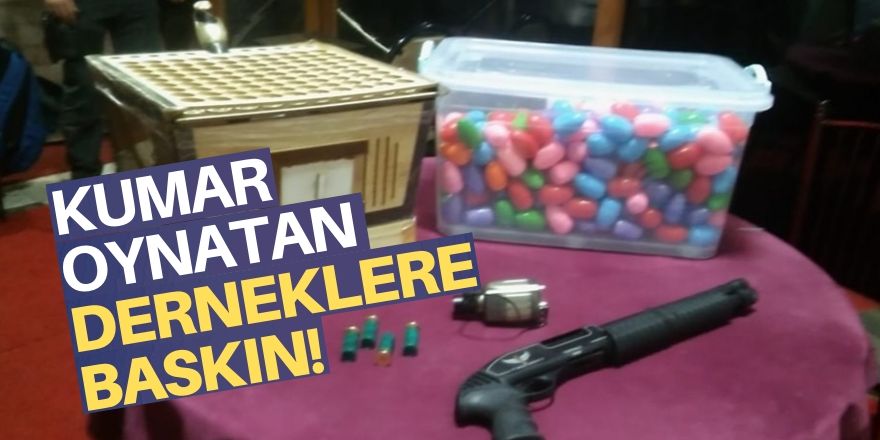 Konya'da kumar baskını!