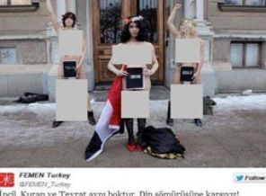 Femen Türkiye'den Kur'an'a hakaret