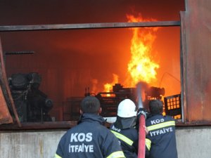 Konya'da depoda yangın: 1 yaralı