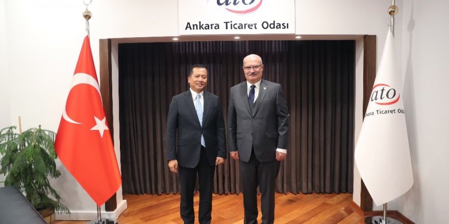 Endonezya Büyükelçisi İkbal, ATO Başkanı Baran’ı ziyaret etti