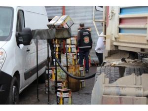 Kocaeli'nde Bin 459 Teneke 'On Numara Yağ' Ele Geçirildi