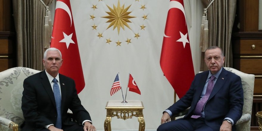 Cumhurbaşkanı Erdoğan Pence’i kabul ediyor