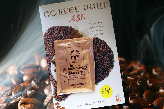 Kitap alana Türk kahvesi hediye