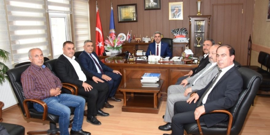 MTSO Başkanı Sadıkoğlu, Türk İş Malatya Temsilcisi  Hikmet Kazgan’a ziyaret