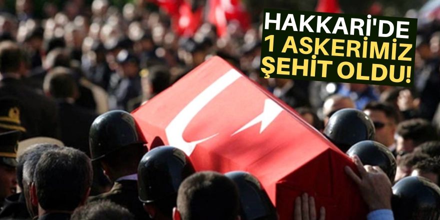 Hakkari'den şehit haber geldi!