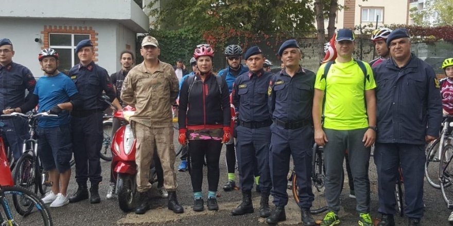 Barış Pınarı Harekatına destek için pedal çevirdiler