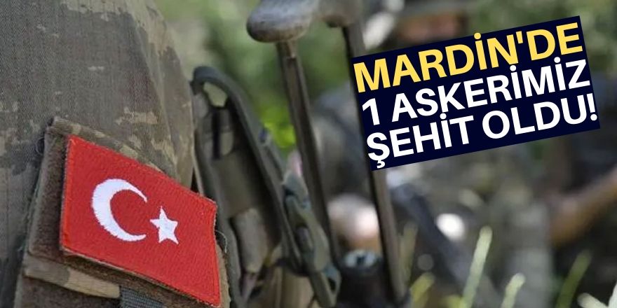 Mardin Derik'te sıcak çatışma: 1 askerimiz şehit oldu