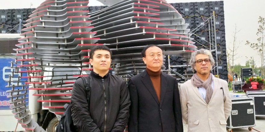 Eseri Çin’deki uluslararası Hengshuı Şehir Heykelleri Sanat festivalinde