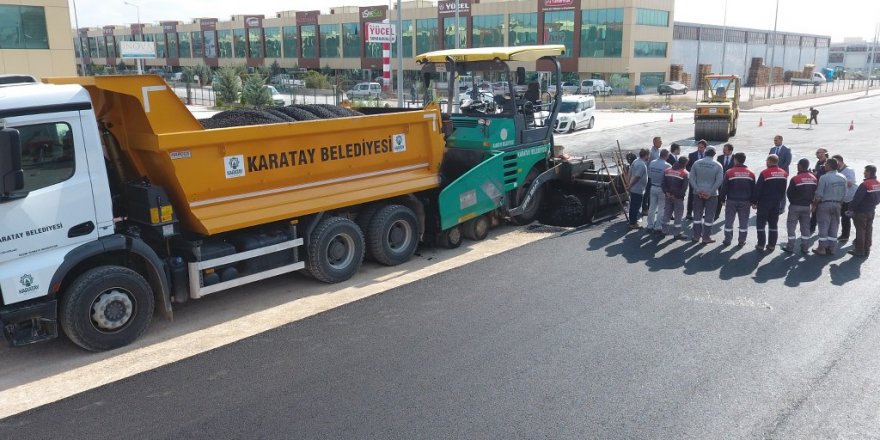 Karatay’da asfaltlama çalışmaları sürüyor