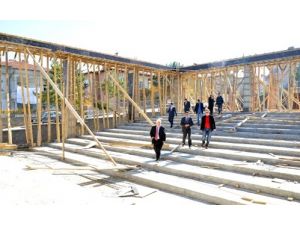 Hacılar’da Kültür Evi İnşaatı Hızla Devam Ediyor