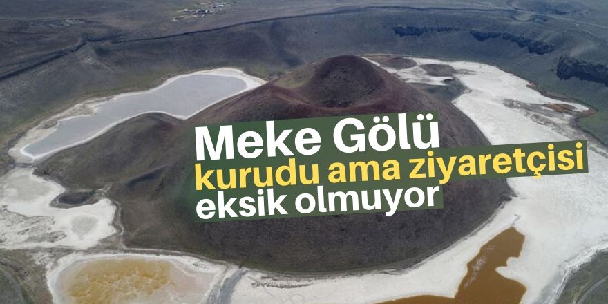 Kuruyan Meke Gölü'ne ilgi var