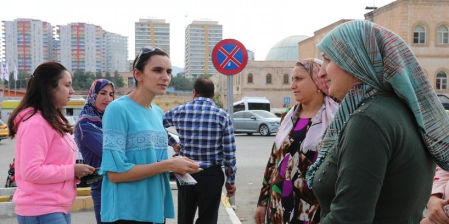 Mardin’de sağlıklı duraklarla kansere dikkat çekiliyor