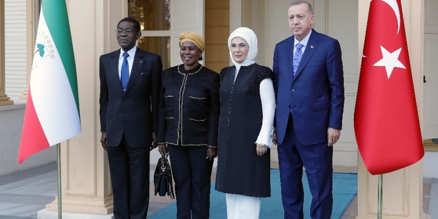 Cumhurbaşkanı Erdoğan, Ekvator Ginesi Cumhurbaşkanı Mbasogo’yu kabul etti