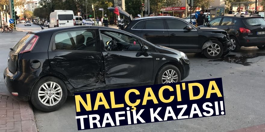 Konya'da iki otomobil çarpıştı: 3 yaralı
