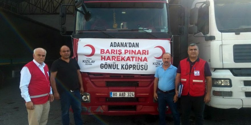 Adana’dan "Barış Pınarı Harekatı"na gönül köprüsü