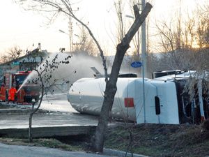 Tankerde gaz, şoförde alkol!