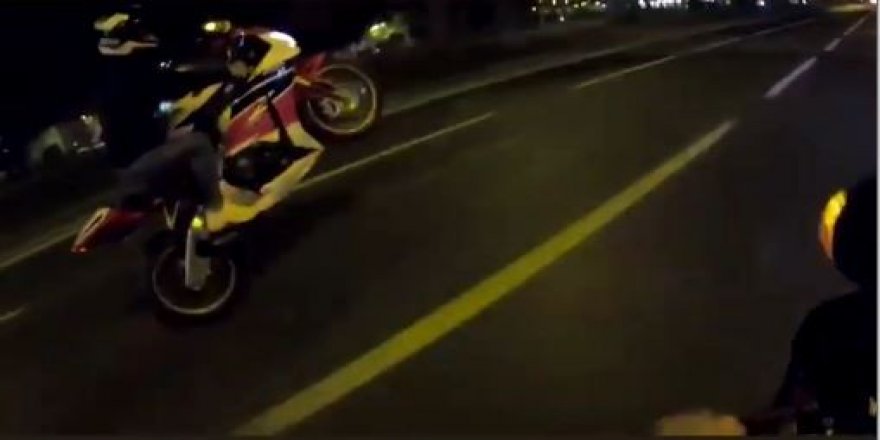 İstanbul’da motosikletli magandanın “tek teker” ve “makas” terörü kamerada
