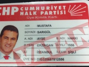 İşte Sarıgül'ün CHP kartı